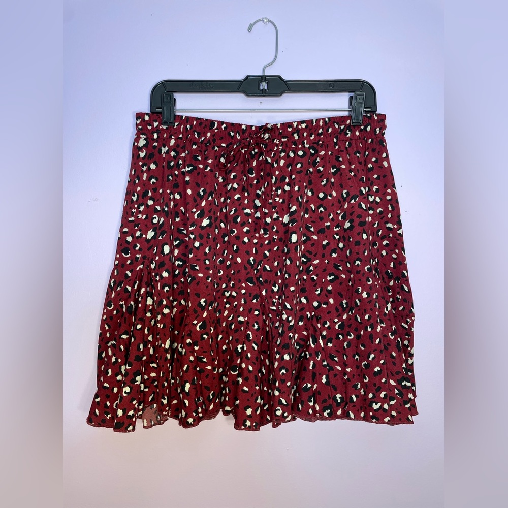 Sangria Leopard Skirt Women’s XXL NWOT